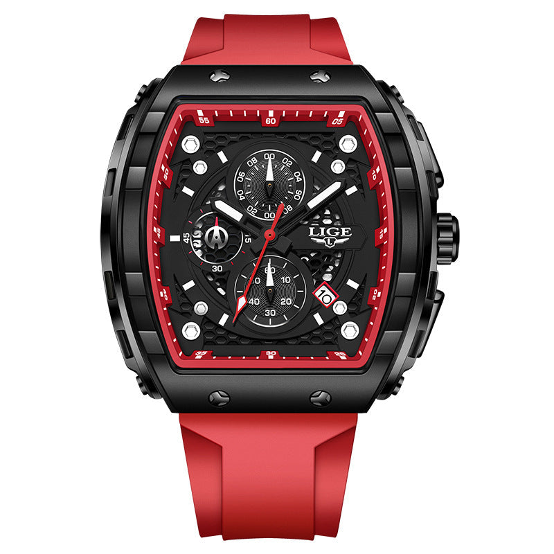 Lige Sports Multifunctional Luminous Waterproof Quartz watch for Men