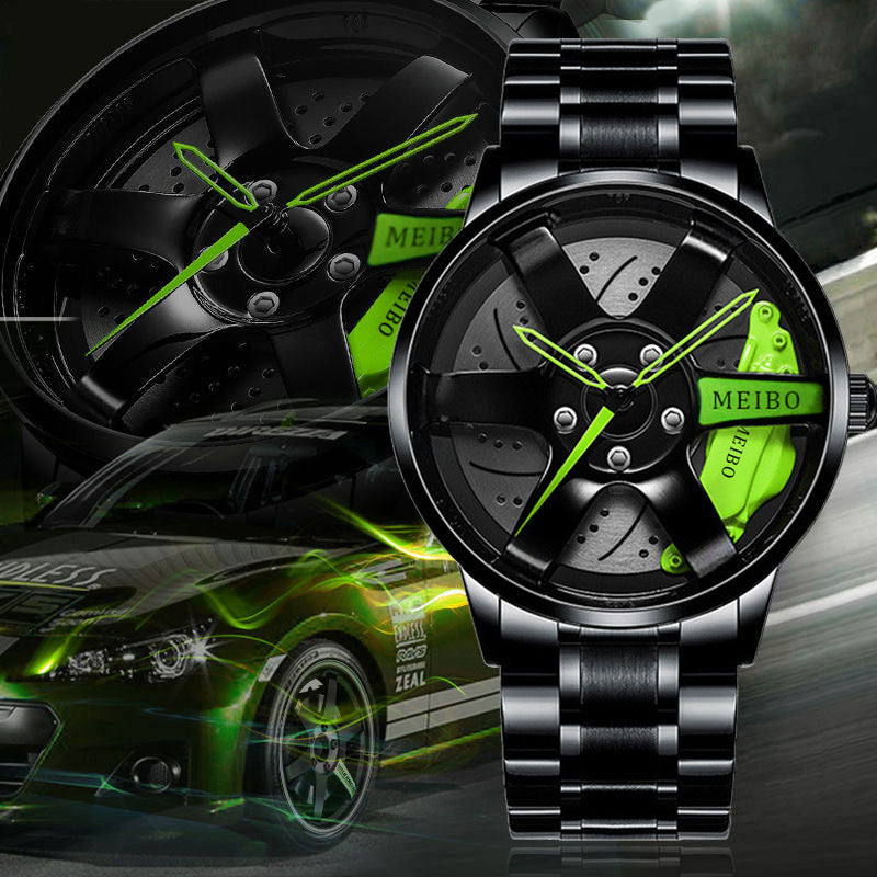 MEIBO Car Wheel Rim Hub Quartz Watch For Men