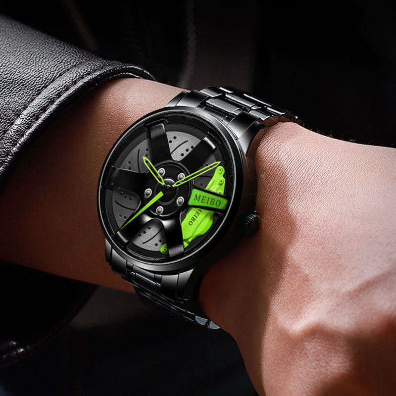 MEIBO Car Wheel Rim Hub Quartz Watch For Men