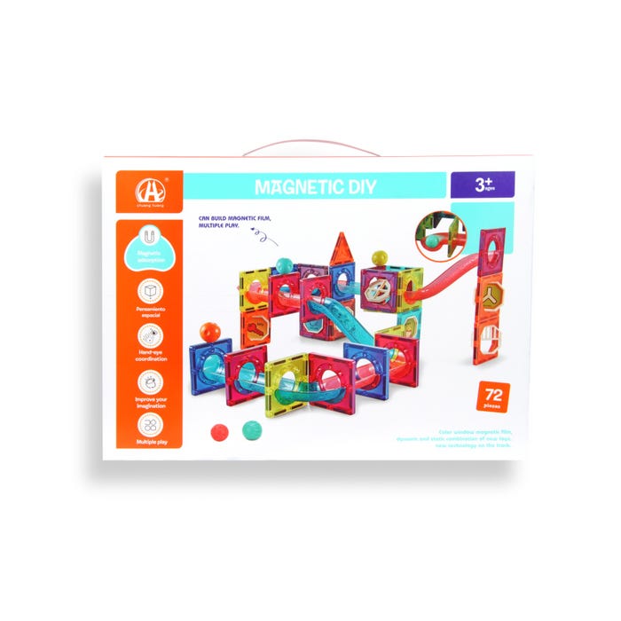 Magnetic Construction Set Diy 72Pcs