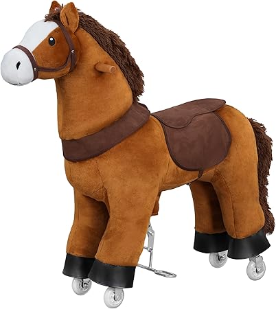 Kids Rocking Horse Brown Medium Size