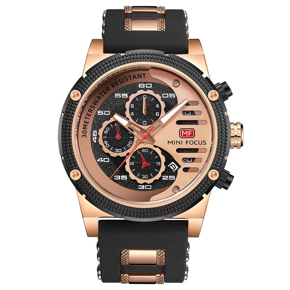 Mini Focus Men's Multifunctional Quartz Watch Sports Watch Mf0246G