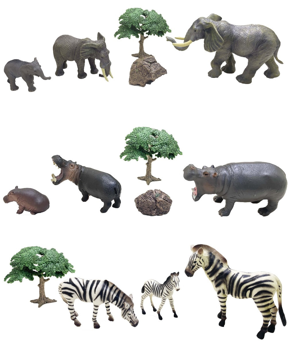 Model Animal Series Figure Mix 3pcs Set 1 Assorted