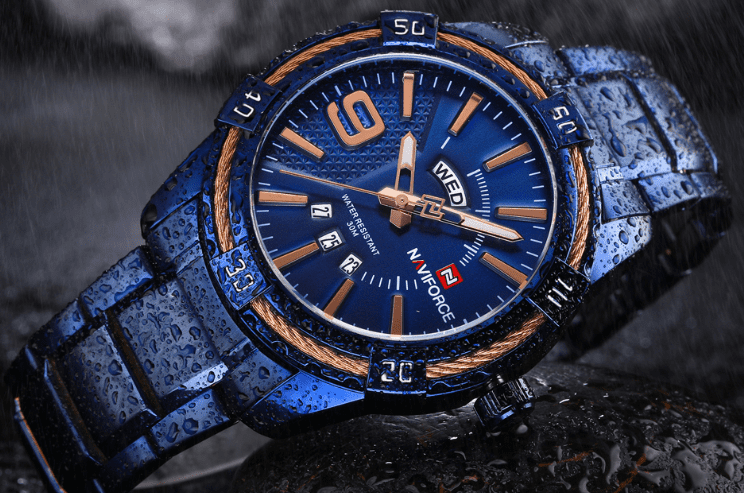 Naviforce Quartz Luxury Steel Watch For Men 9117