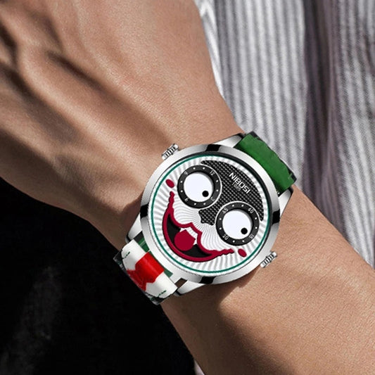 Nibosi 2506 Russian Clown Leather Waterproof Men's Watch