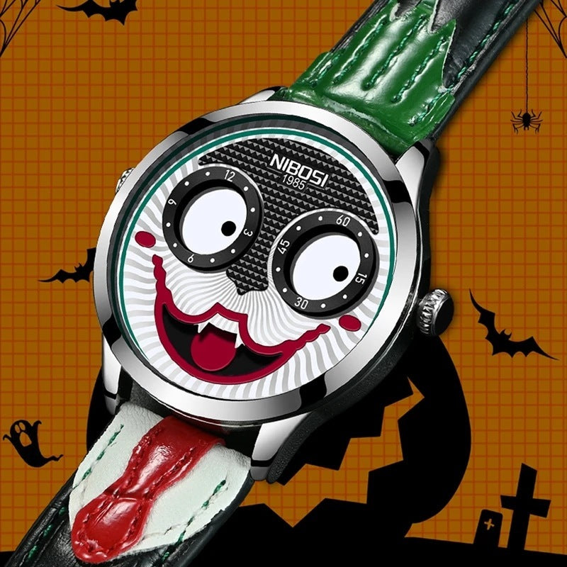 Nibosi 2506 Russian Clown Leather Waterproof Men's Watch