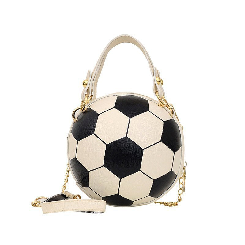 Round Ball Crossbody Bag – PU Leather Chain Shoulder Handbag for Women