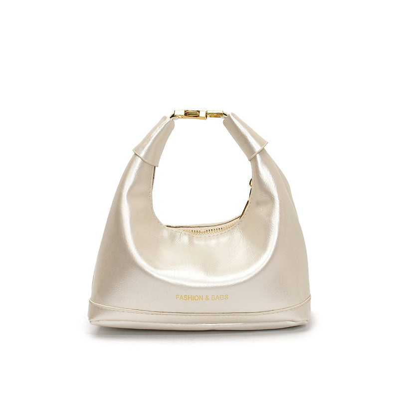 Retro Square Shoulder Handbag for Women – Solid Color PU Crossbody Bag with Zipper Closure