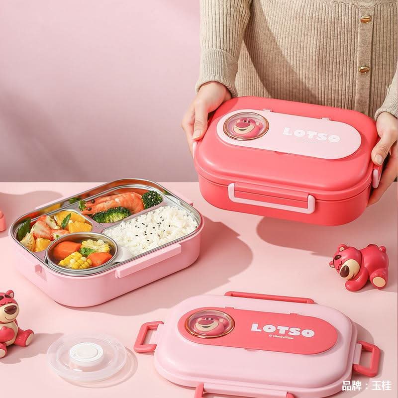 Disney Strawberry Bear 316L Stainless Steel Insulated Lunch Box For Kids