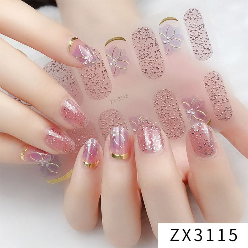 3D Star Diamond Nail Stickers Set