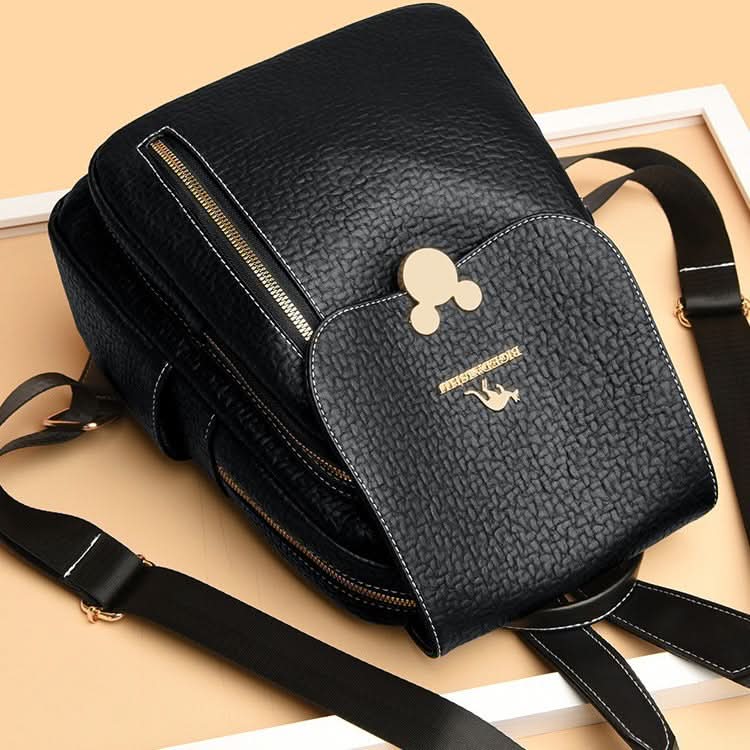 Women's Anti-Theft PU Leather Backpack –Travel & Casual Shoulder Bag