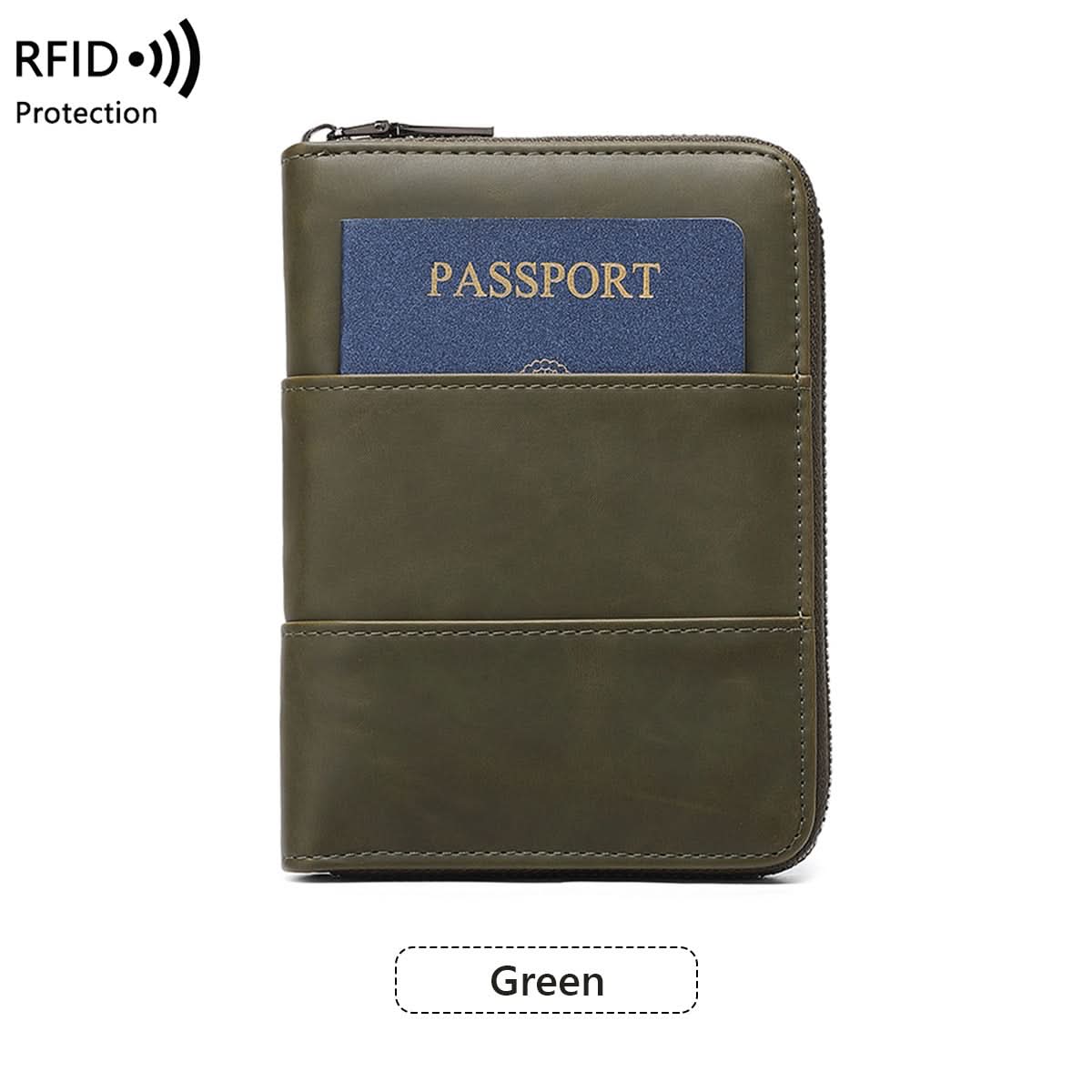 RFID Travel Passport Holder – Anti-Theft PU Leather Wallet