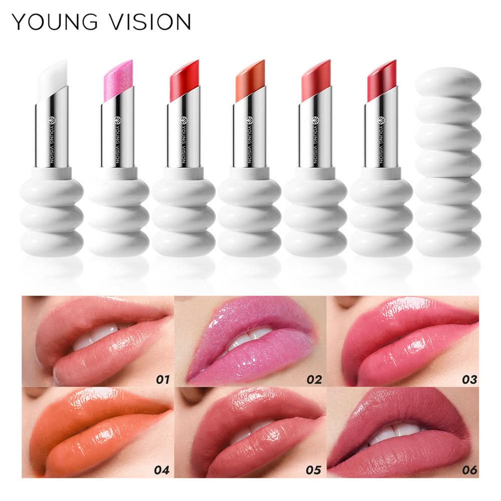 YOUNG VISION Spiral Lipstick – Moisturizing, Glitter Finish, Nourishing Formula