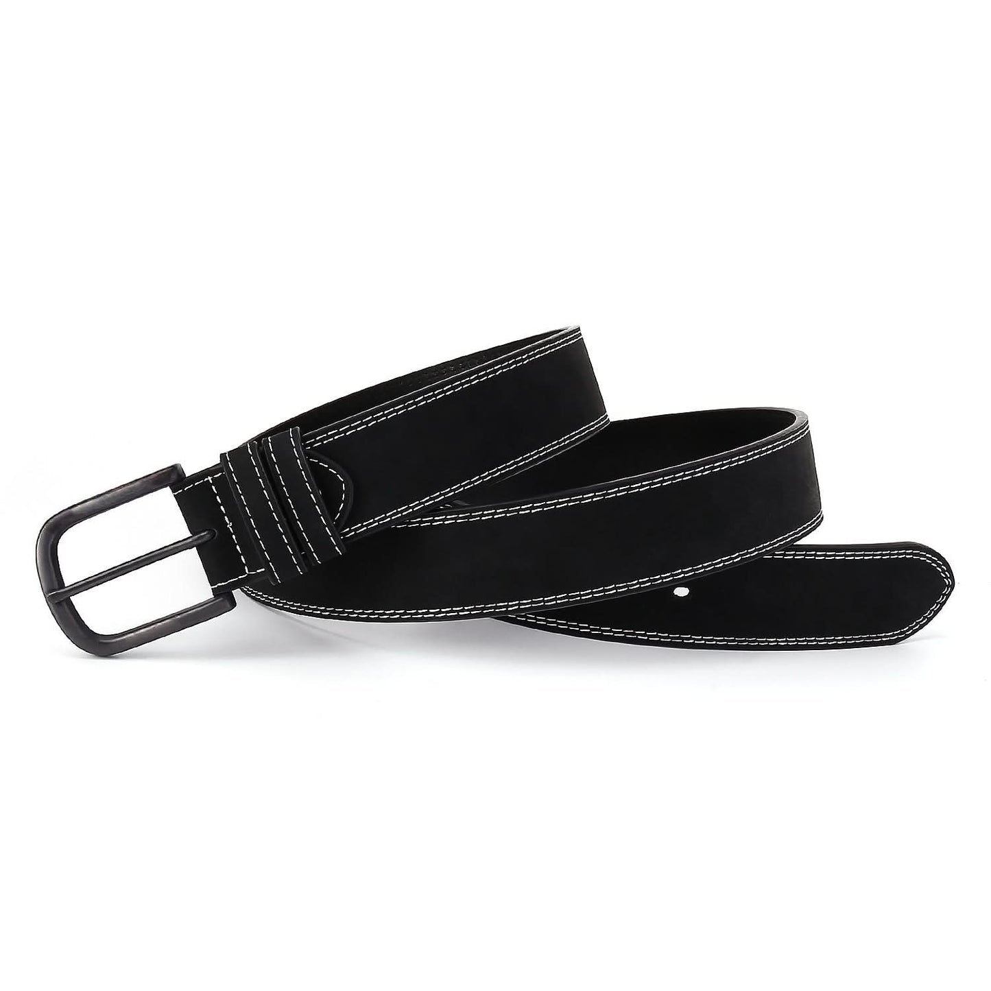 Men's Leather Business Belt - Black