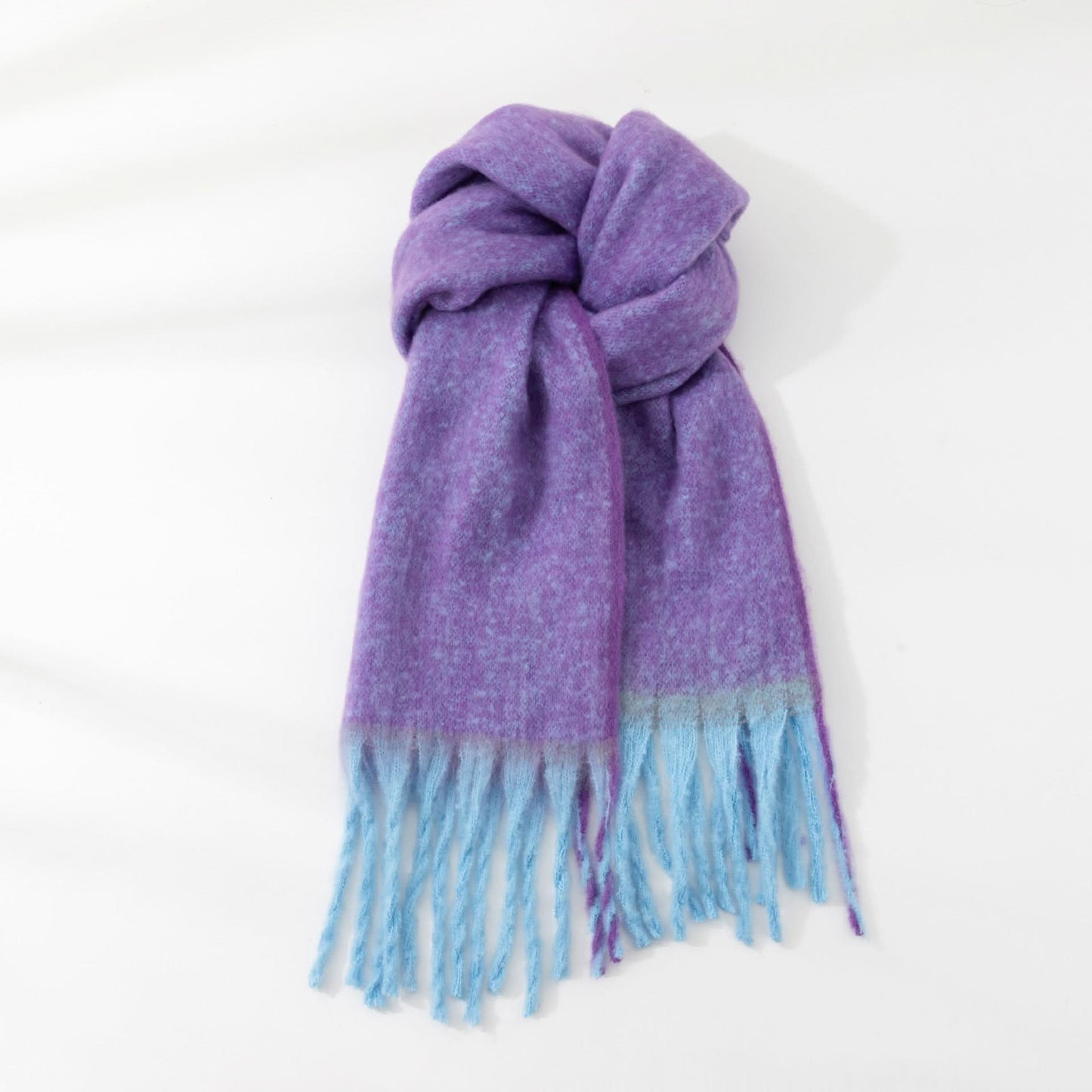 Korean Mohair Woven Winter Scarf for Women
