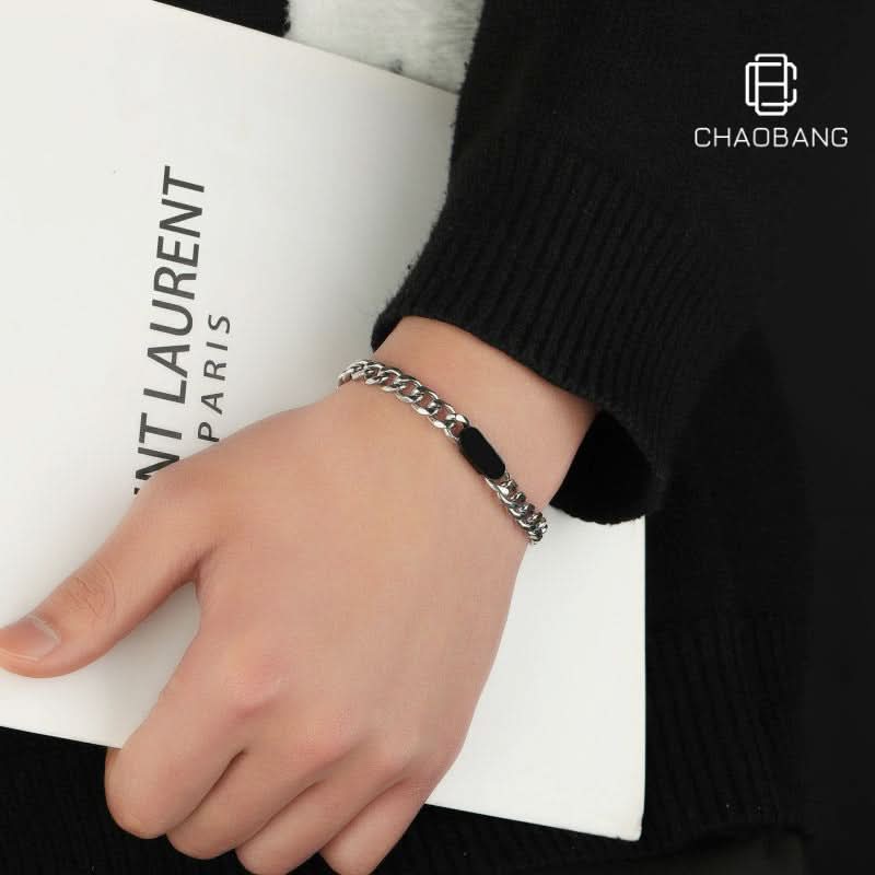 Trendy Titanium Steel Cuban Link Bracelet – Unisex
