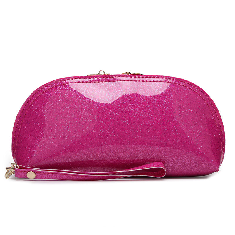 Mini Patent Leather Clutch Bag – Stylish Zipper Purse for Women, Compact Evening & Cosmetic Clutch