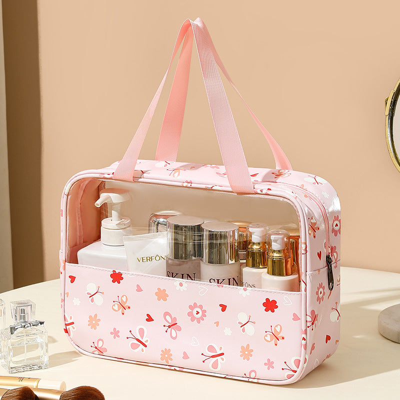 Transparent Cosmetic Bag Set – Waterproof PVC Toiletry Organizer | Pack of 3