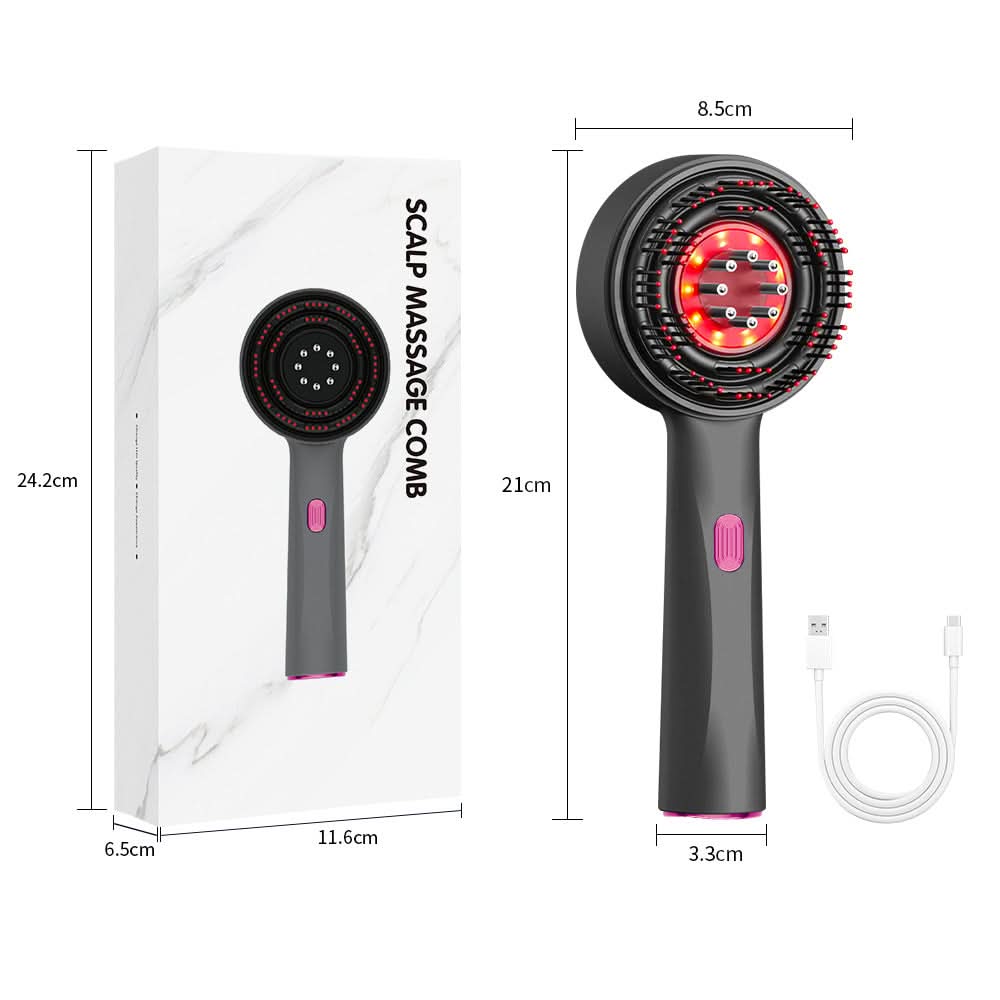 Electric Scalp Massage Comb with Red Light Therapy