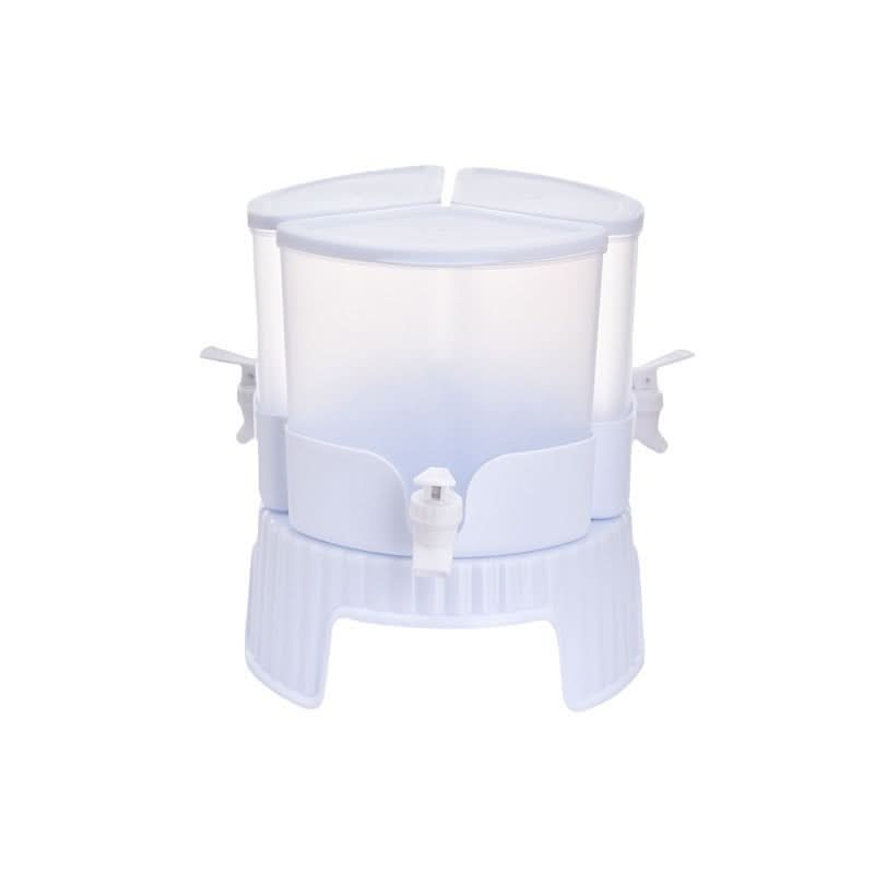 Export hot-selling rotating cold water kettle with faucet for refrigerator fruit teapot three-grid cold water bucket for soaking bottle of ice water 5.2L
