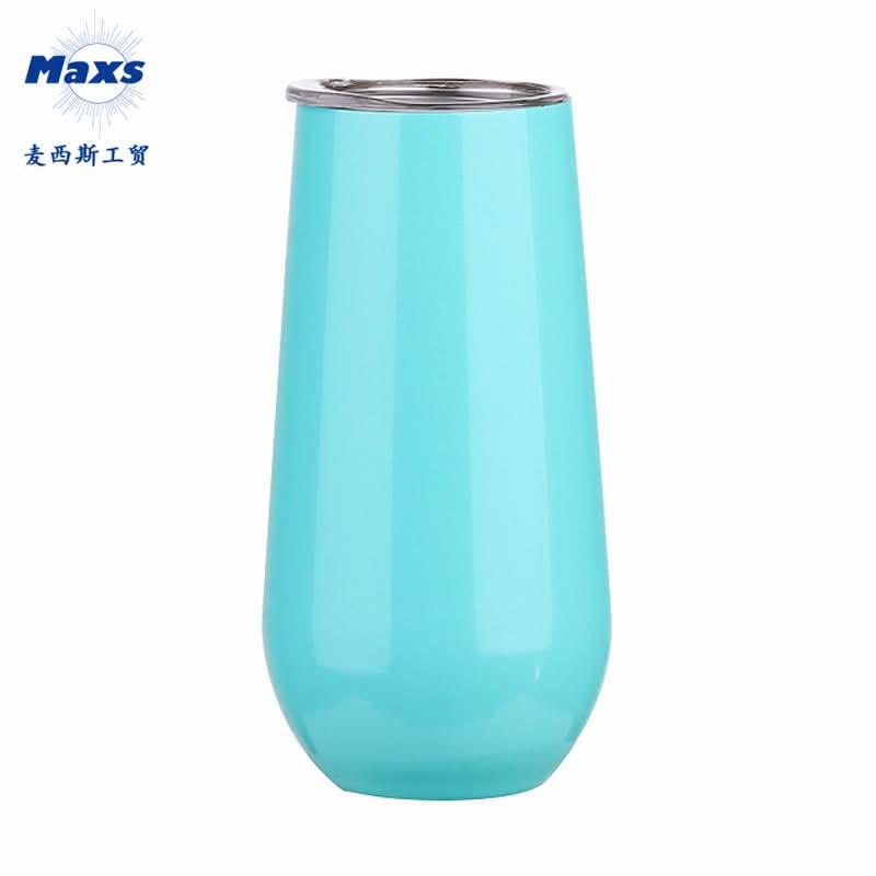 Stainless Steel Wine Tumbler | Double-Walled Insulated Eggshell Cup