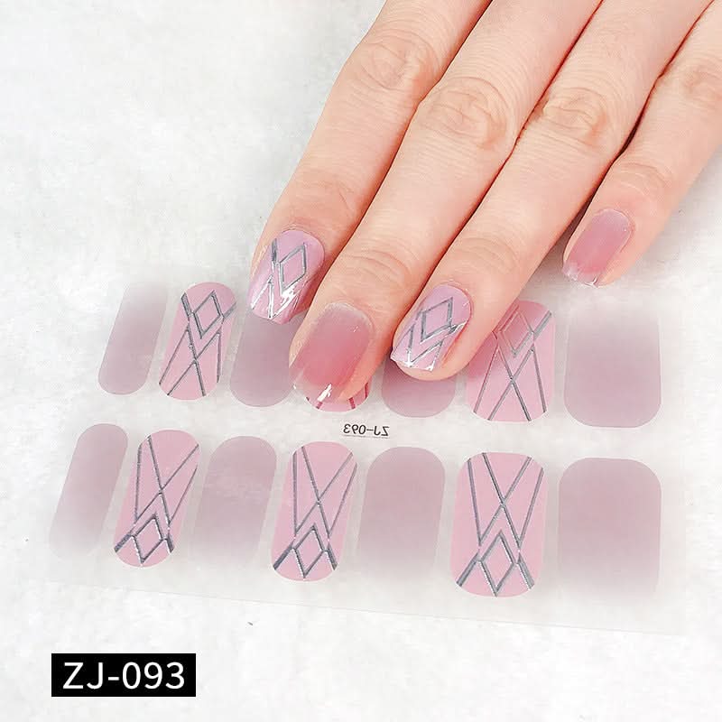 Waterproof 3D Gel Nail Stickers - Durable
