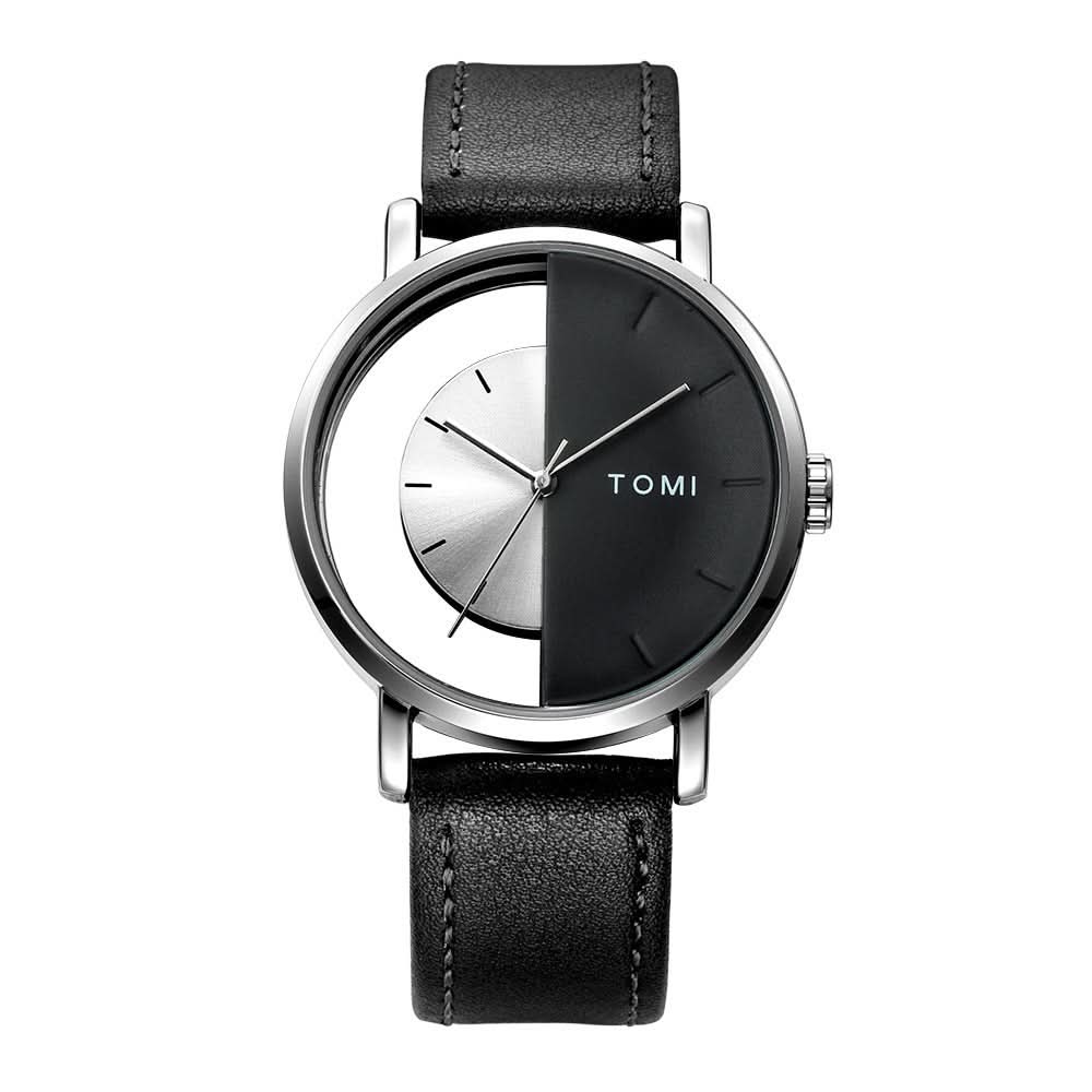 Unisex Hollow Design Quartz Watch – Casual Fashion Timepiece