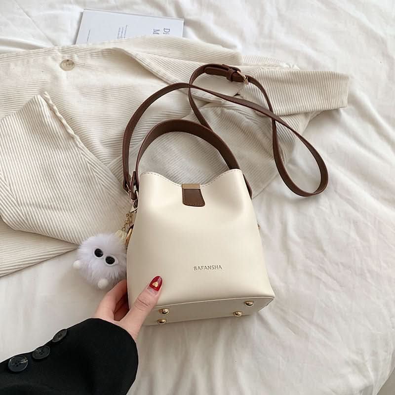 Retro Bucket Shoulder Bag for Women – Fashionable Crossbody Bag
