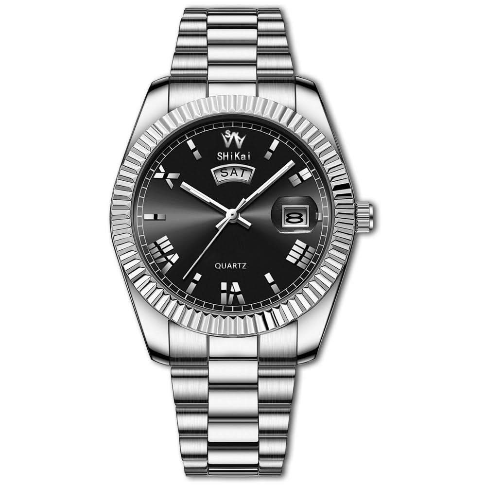 Men’s Luminous Quartz Business Watch – Dual Calendar