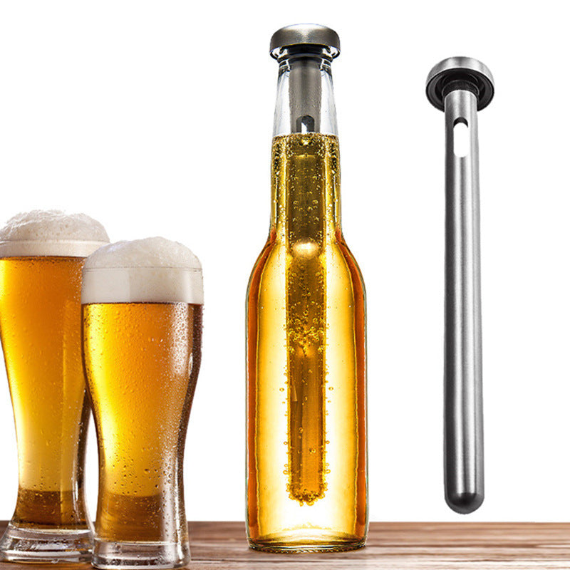 Stainless Steel Beer Chilling Sticks with Opener – Portable Beer & Wine Cooler
