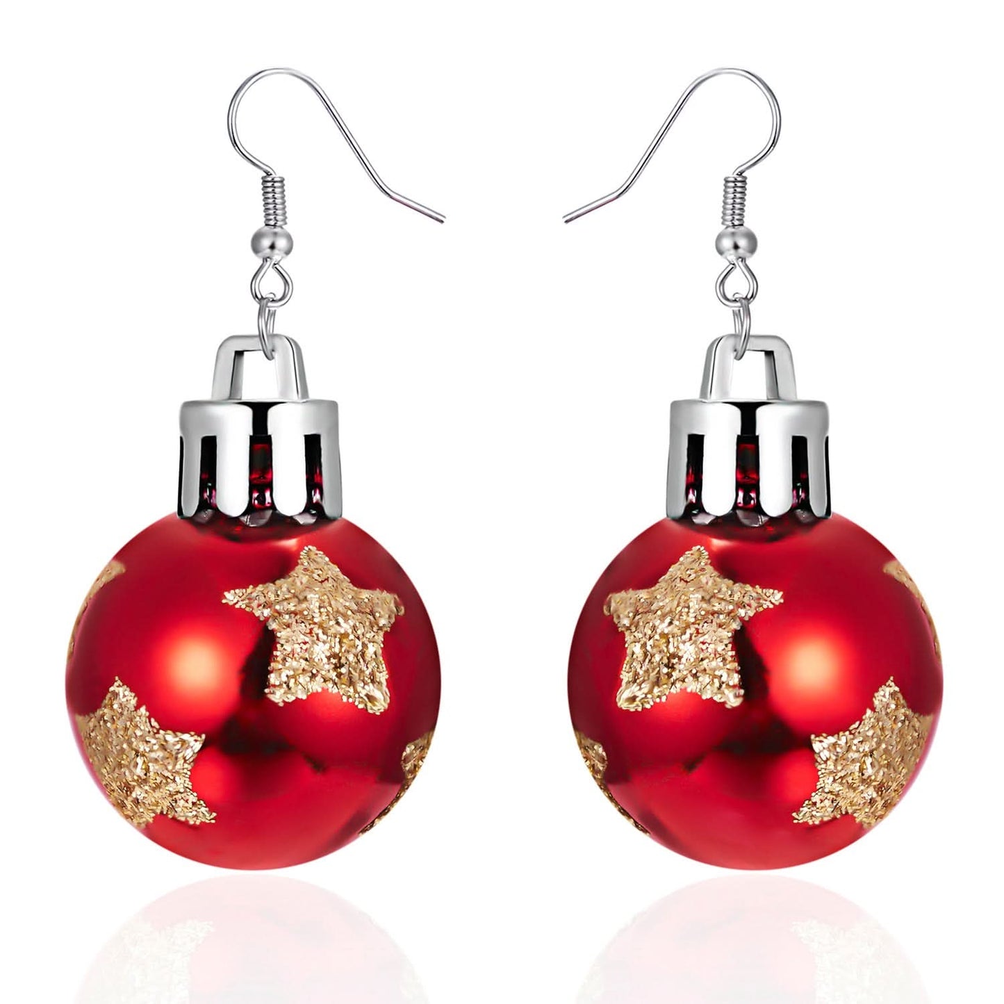 Christmas Snowflake Resin Earrings for Women