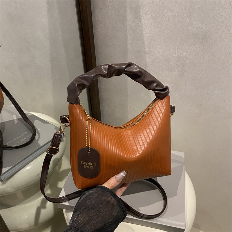 Trendy PU Bucket Handbag – Small Shoulder Crossbody Bag for Women