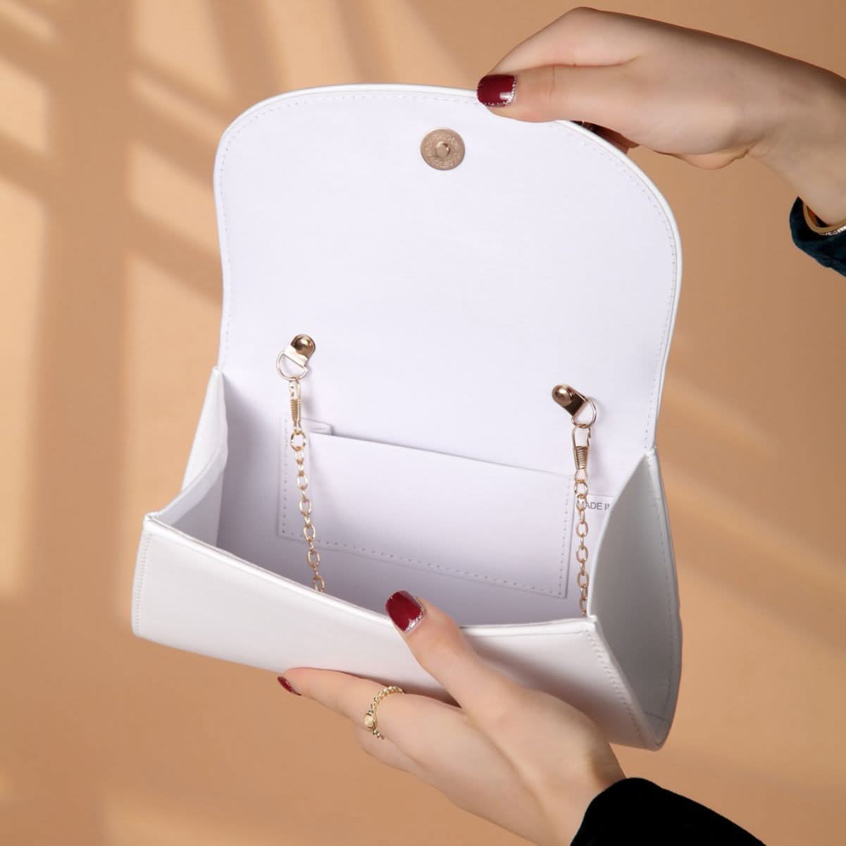 Women’s Fashion PU Hand Bag – White
