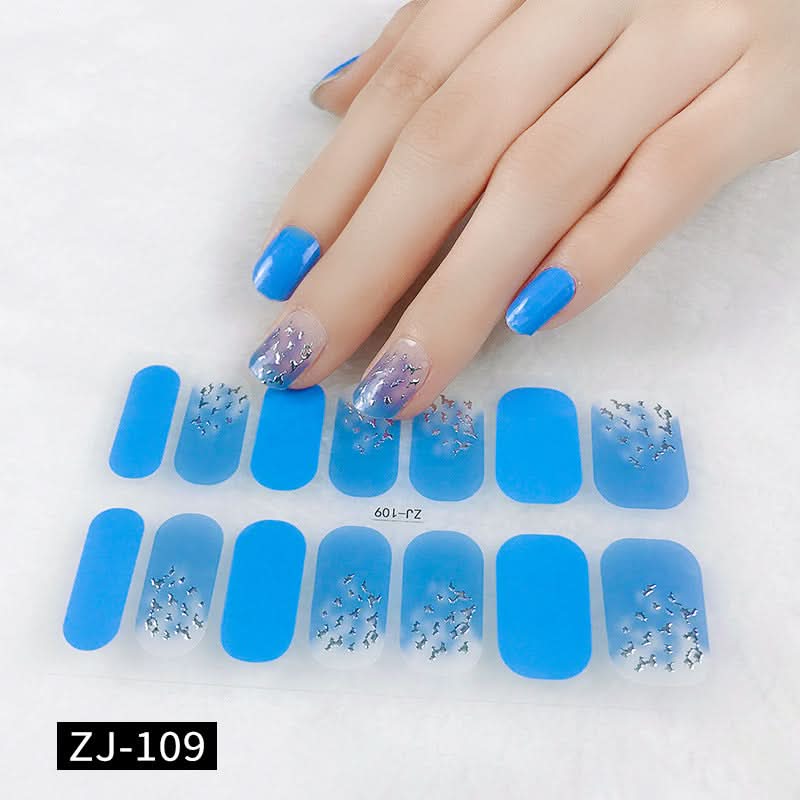 Waterproof 3D Gel Nail Stickers - Durable