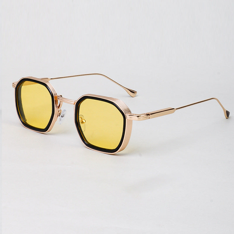 Men's Polarized Square Sunglasses – Full Frame TAC Lenses, Metal Frame