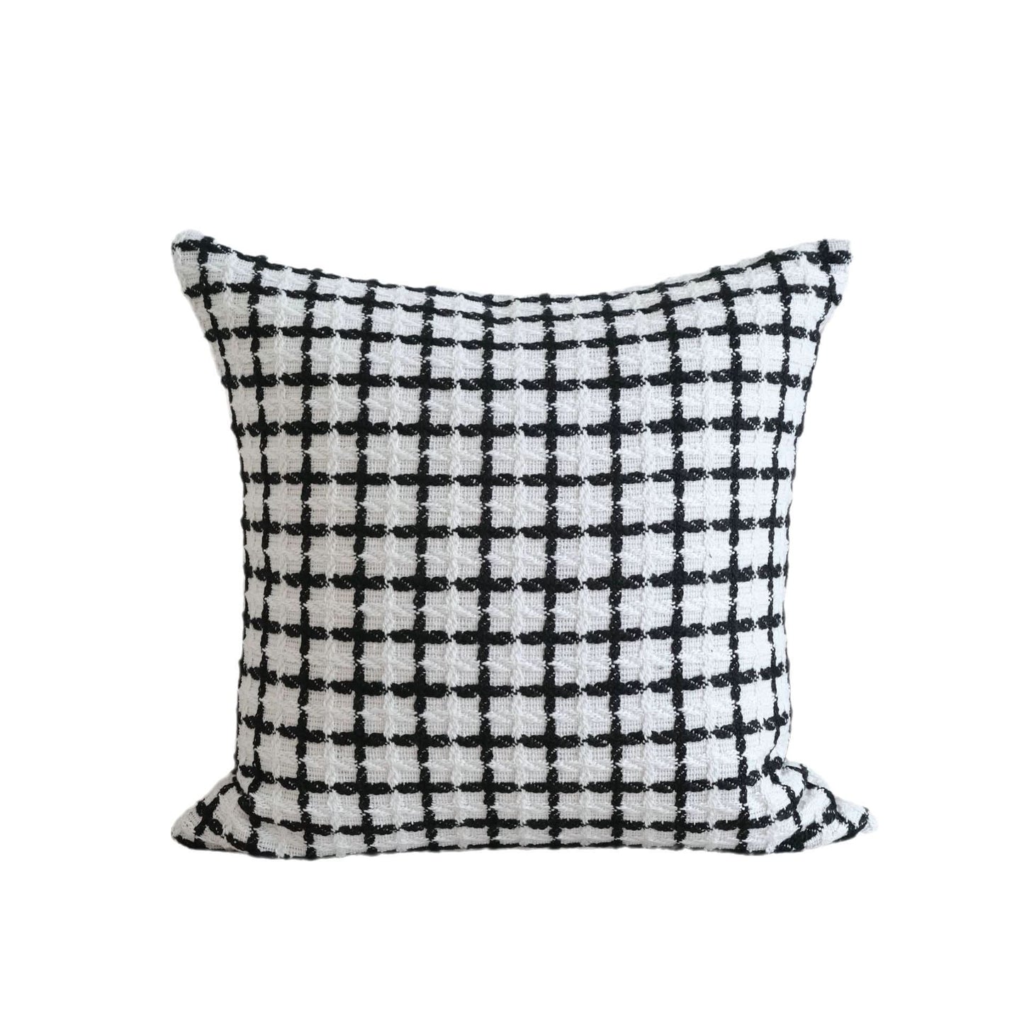 Lattice Pillow Cover – Modern Embroidered Cushion for Elegant Decor