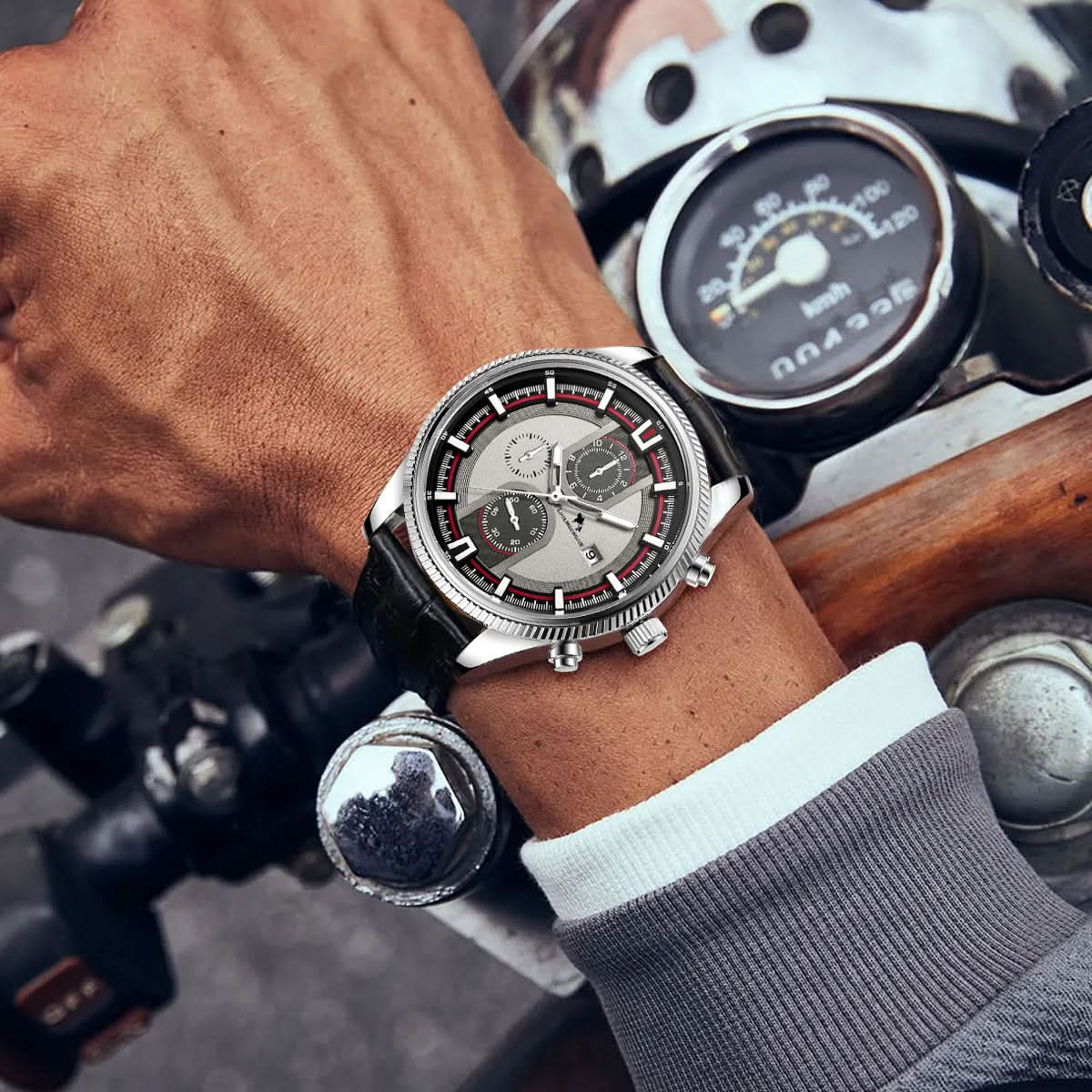 Men’s Classic Automatic Mechanical Watch – Luminous Dial & Calendar