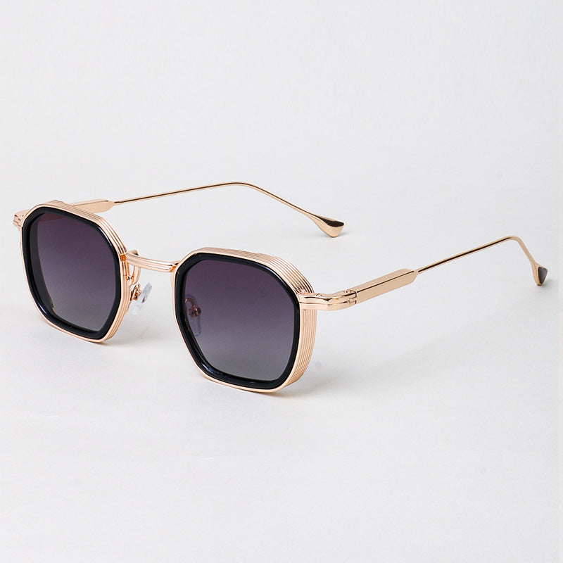 Men's Polarized Square Sunglasses – Full Frame TAC Lenses, Metal Frame