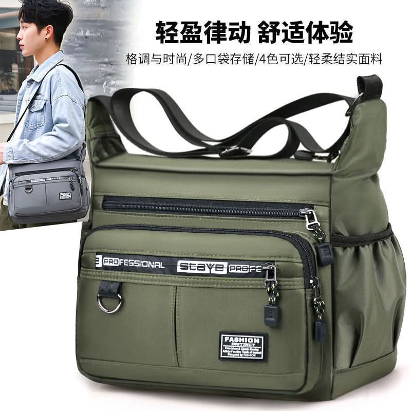 Men's Waterproof Multi-Pocket Business Backpack