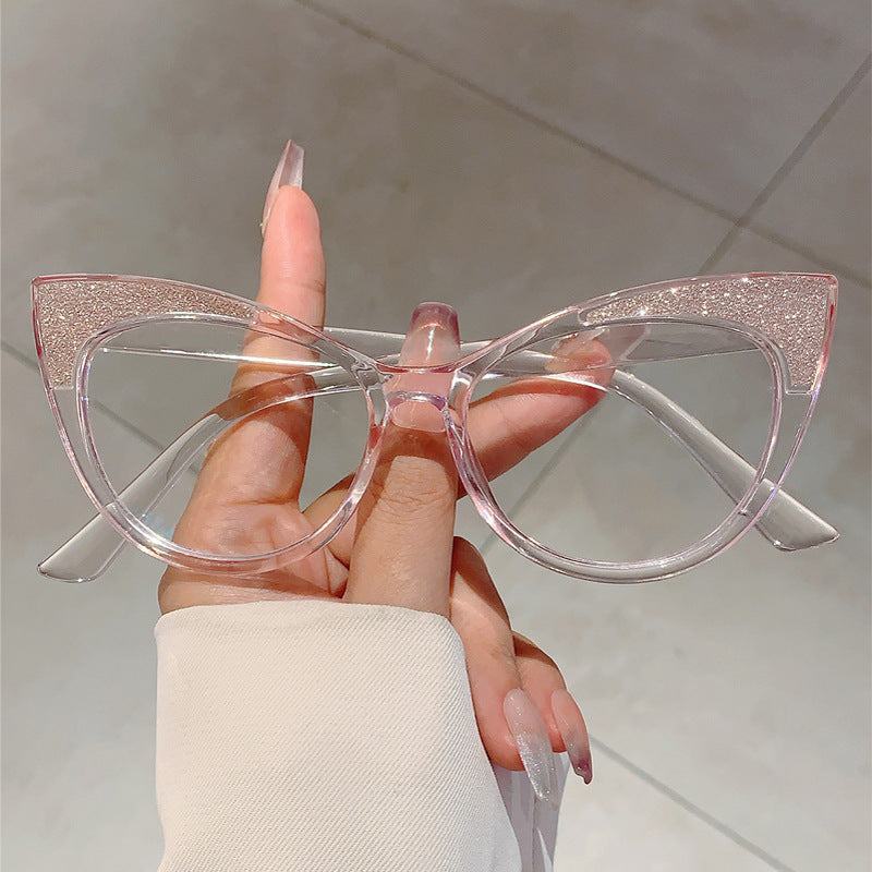 Trendy Cat-Eye Anti-Blue Light Glasses for Women – Large Frame Butterfly Eyewear