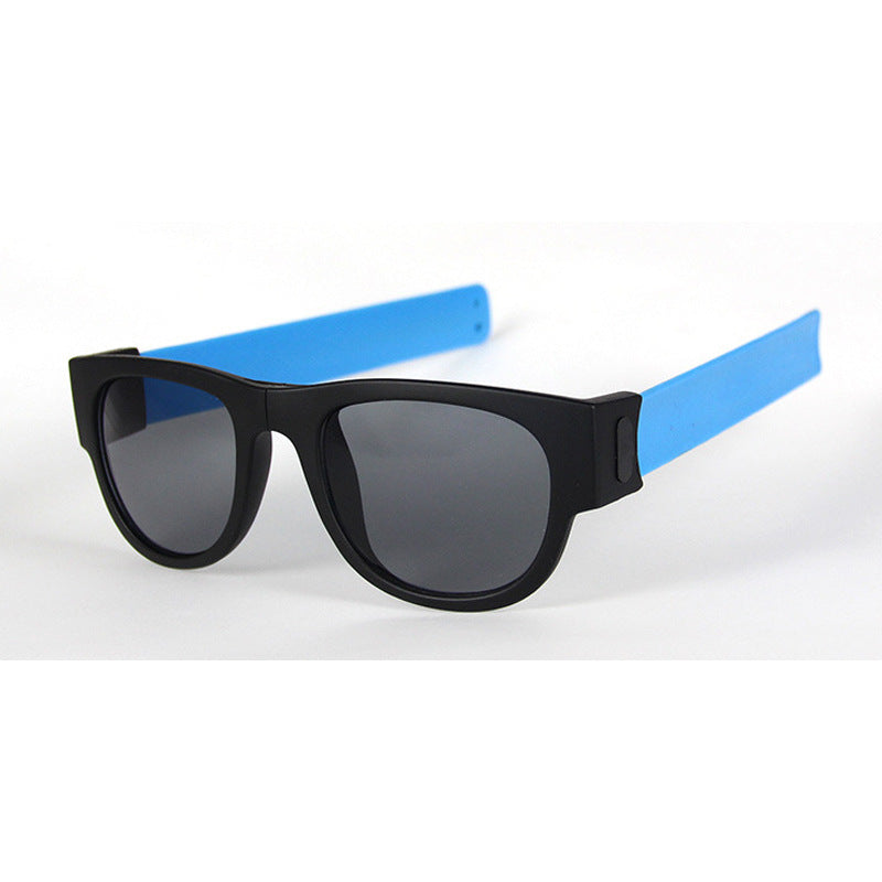 Foldable UV400 Fashion Sunglasses – TR90 Full Frame, Compact Mirror Shades