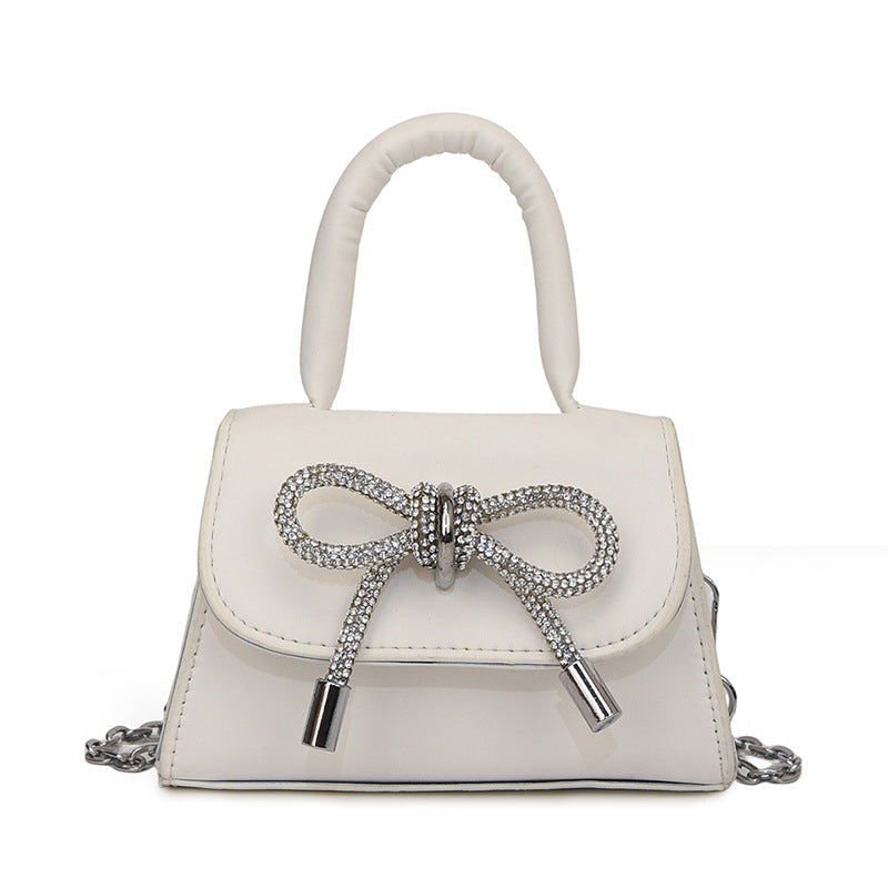 Cute Mini Handbag for Women – Bowknot PU Shoulder Lipstick Crossbody Bag