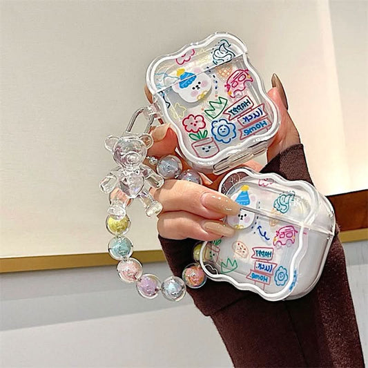 Graffiti Bear Silicone Case for AirPods