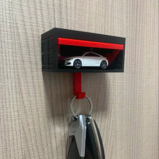 Garage Key Holder – Wall-Mount Car Key Hook with Switch Design (no car)