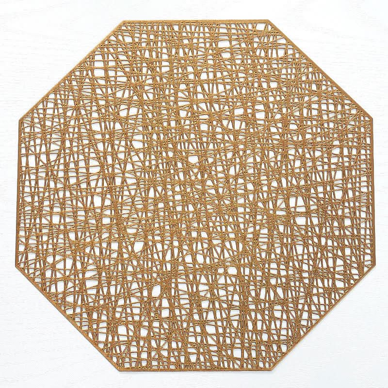 PVC Heat-Resistant Hollow Placemats for Dining