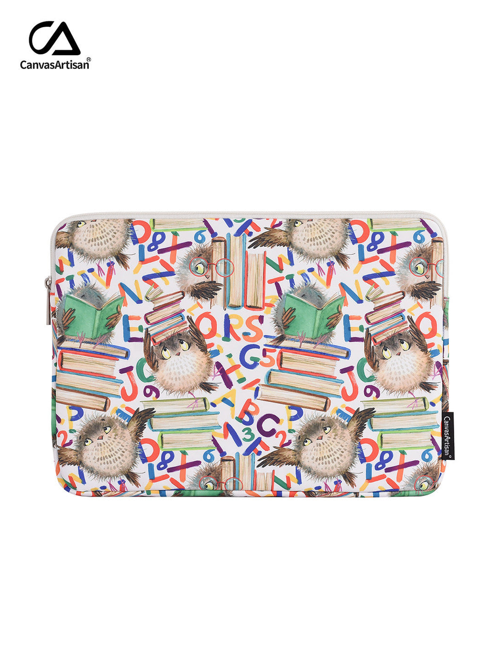 Waterproof Laptop Sleeve 11-15 Inch Tablet Case – Multicolor Scholarly Owls Design