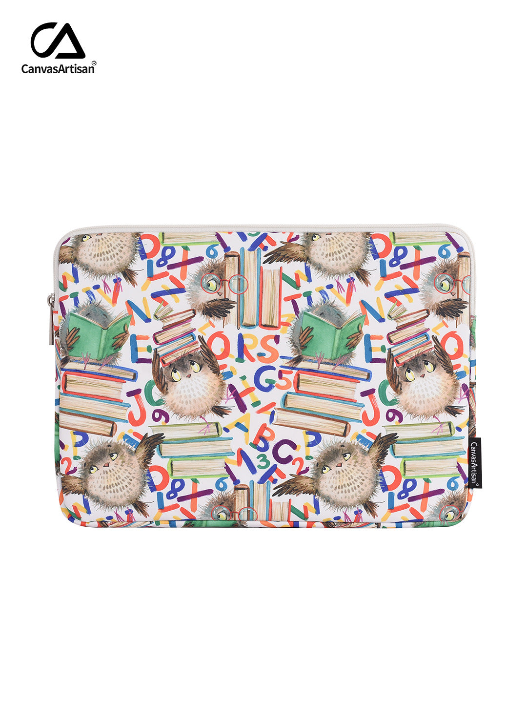 Waterproof Laptop Sleeve 11-15 Inch Tablet Case – Multicolor Scholarly Owls Design