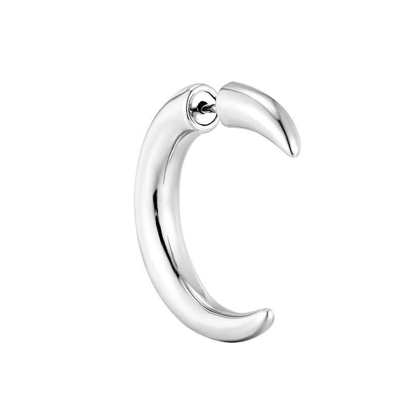 Unisex Geometric Crescent Hip-Hop Earrings