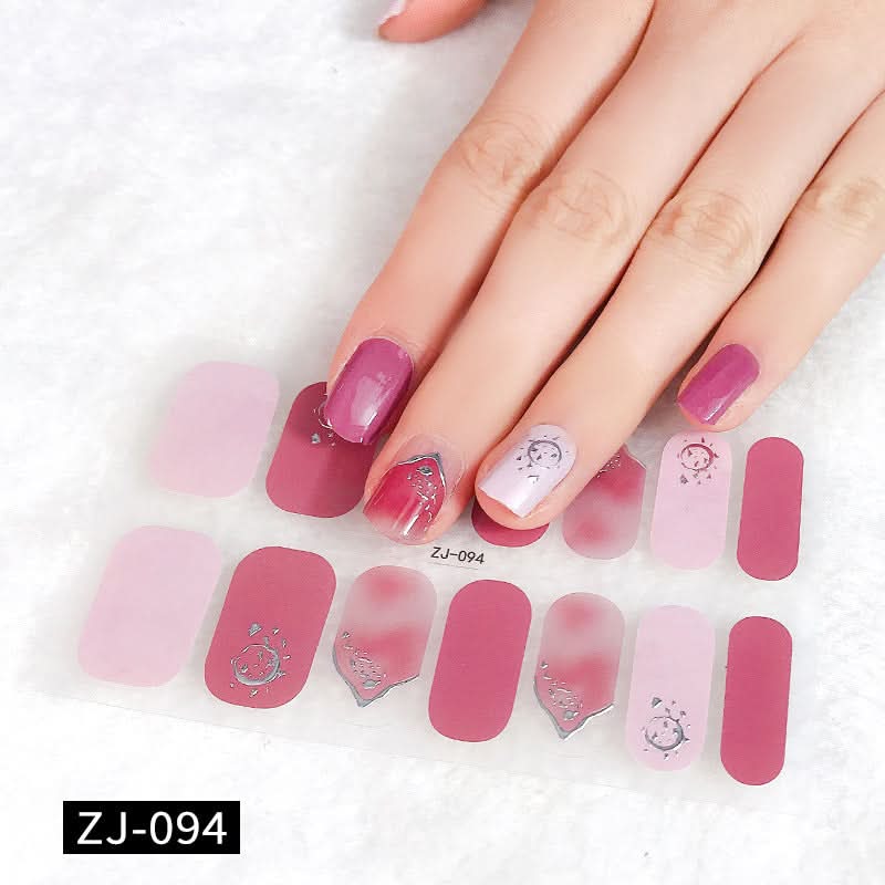 Waterproof 3D Gel Nail Stickers - Durable