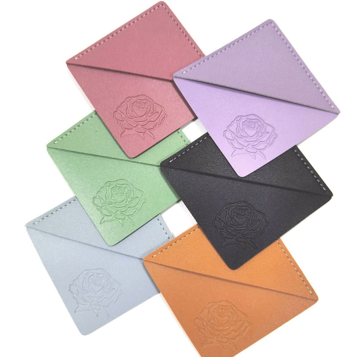 Square Leather Bookmarks, Pack of 2